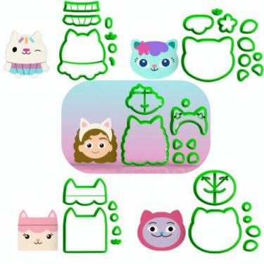 Imagem de Kit 5 Cortador Modular Casa Mágica da Gabby 6CM Gabby's Dollhouse - Em