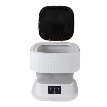 Imagem de Máquina de Lavar Portátil, Mini Máquina de Lavar, Tela Toque LCD, Tubo Drenagem Escondido, Dobrável para Roupas íntimas, Meias para Bebês (Plugue da UE)