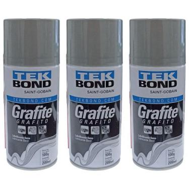 Imagem de Kit Grafite Spray 200 ml 3 Unidades - TEK BOND