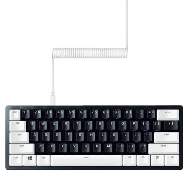 Imagem de Acessório para Teclado Gamer Razer PBT Keycap + Coiled Cable Upgrade Set Mercury, Branco
