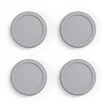 Imagem de eXtremeRate PlayVital Switch Joystick Caps, Switch Lite Thumbstick Caps, capa analógica de silicone para controles de polegar OLED Joycon - Cinza fugaz