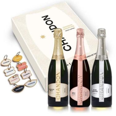 Imagem de Kit Chandon 750ml + Marcadores - Brut + Demi-Sec + Brut Rosé