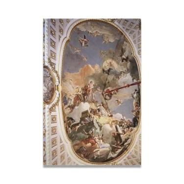 Imagem de A apoteose da monarquia Giovanni Battista Tiepolo Impressão em tela - Obra-prima rococó barroca, pintura escolar de Veneza, pintura a óleo decorativa para galeria doméstica 60 x 90 cm