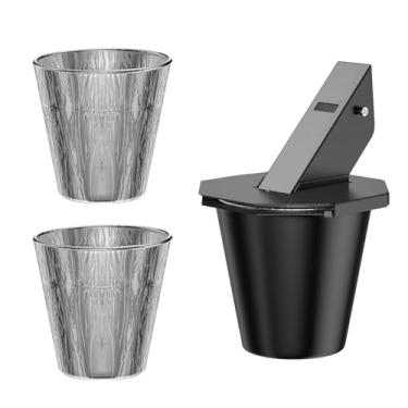 Imagem de Ｂｅｓｇａ Balde de gotejamento para grelha, revestimento de papel alumínio descartável, suporte para bico lateral, tubo quadrado de 1,6'' de largura,