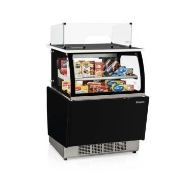 Imagem de Balcão Caixa Gelopar Vitrine Neutra 80 Cm Preto Mgsx-080