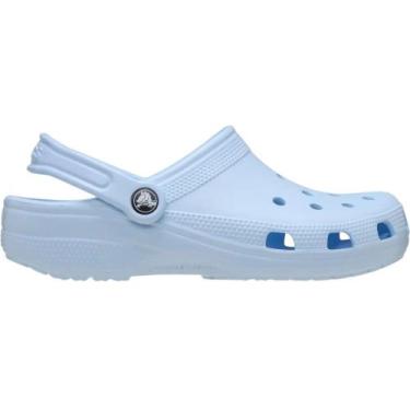 Imagem de Sandália Crocs Classic Unissex 10001-4WK AZUL CLARO/PRETO, Azul claro,
