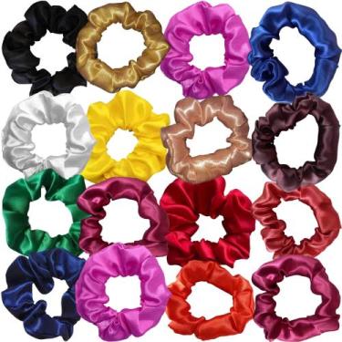 Imagem de Kit 30 Scrunchie Xuxinha Cetim Fru fru Sortidas - Calais