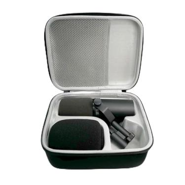 Imagem de SnawikiBag Estojo Rígido Para Transporte Compatível Com Microfone Dinâmico Vocal Shure Sm7B/Mv7/Sm7Db/Mv7+/Mv7X (Preto)