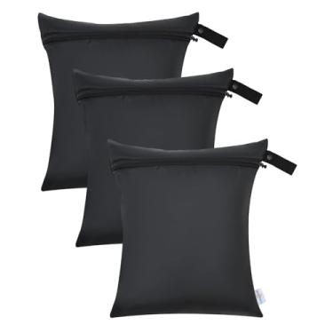 Imagem de babygoal Pacote Com 3 Bolsas Wet Dry, À Prova D'Água, Para Viagem, Fraldas De Bebê, Praia, Piscina, Academia, Trajes Banho, Armazenamento Alimentos E Roupas 3Lnj01-B