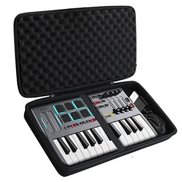 Imagem de khanka Substituição De Estojo Rígido Para Teclado Controlador Donner Dmk 25 Midi, Mini Musical Com 8 Pads Bateria Retroiluminados, 4 Botões Controle, Faders, Somente