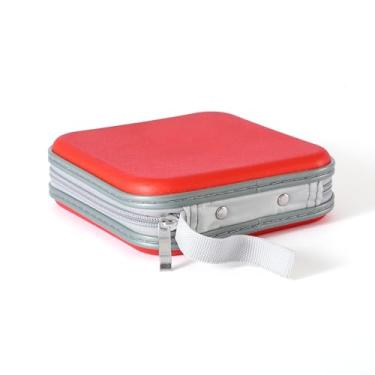 Imagem de BoPaBeBo Porta-Cd, Estojo De Estudo Para Armazenamento Dvd Com Capacidade 32, Coleção Infantil (Vermelho)