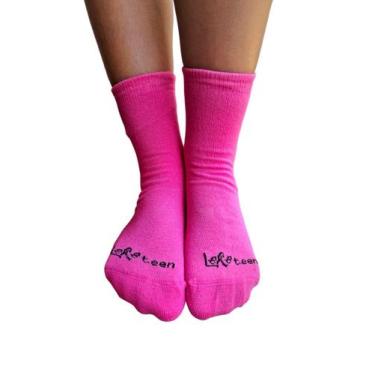 Imagem de Meia teen cores lisas rosa soquete ref-19003009 26-33 - LEKE  MEIAS