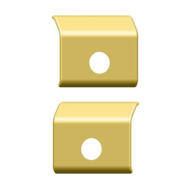 Imagem de Aplique Com Furos Dobradiça Para Lama Para SC P 2002 Dourado - Venka