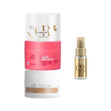 Imagem de Wella Cronograma Fusion 150ml + Brilliance 150ml + Oil 150ml + Oleo 30