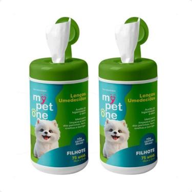 Imagem de Lenço Umedecido Filhotes Mypetone - 75 Unidades 2 Unidades