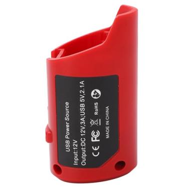 Imagem de Adaptador de Bateria de Fonte de Alimentação USB M12 Com Saída USB 5V 2.1A, DC12V 3A para Baterias de Lítio Black and Decker. Telefone, Teclado e Mais Dispositivos Eletrônicos