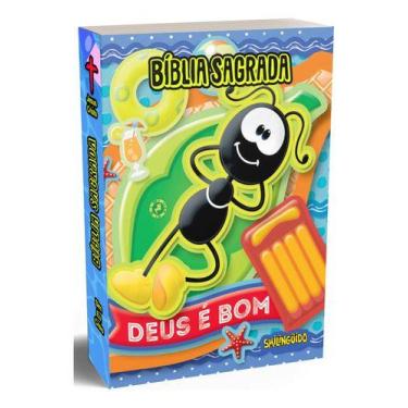 Imagem de Bíblia Para Crianças - Possui No Verso Da Bíblia Uma Mensagem Alertand