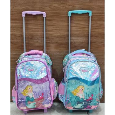 Imagem de Mochila de Rodinha Mermaid Magic com lantejoula 8663 - Fuseco, 1