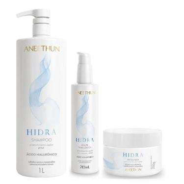 Imagem de Kit Aneethun Hidra - Shampoo 1L + Finalizador 210ml + Máscara 250g