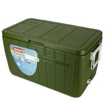 Imagem de Caixa Térmica Cooler Verde Coleman C/Alça E Dreno 63 Latas