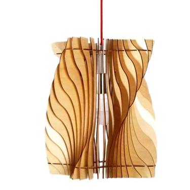 Imagem de Luminária Teto Tipo Pendente Halley Mdf - Completa Mdf Cru