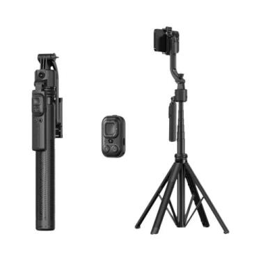 Imagem de 360 graus Pau De Selfie Bluetooth Com Controle Remoto, IA, Seguimento 