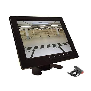 Imagem de Cocar Monitor Cctv De 8", Tela Lcd Tft Segurança Com Vga, Hdmi, Av, Bnc, Portas Entrada/Saída Áudio Usb, Alto-Falante Integrado, Hd Para Câmera Vigilância, Resolução Stb 1024X768, Adaptador Energia