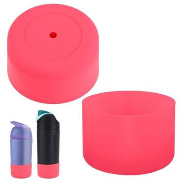 Imagem de 2 peças de bota de silicone para garrafa de água infantil Owala 473 g/396,9 g, capa de garrafa de água antiderrapante, protetor inferior antiamassado, envoltórios compatíveis com acessórios de garrafa