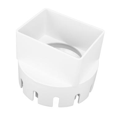 Imagem de Generic Adaptador do Downer do Canal, Adaptador de Chuva de PVC para Tubo de Drenagem Quadrada para Calhas de Chuva de 3x4 Polegadas (Branco)
