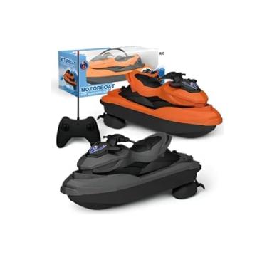 Imagem de Kit 2 Jet Skis, Motos Aquáticas de Controle Remoto, Brinquedos para Piscinas e Lagos, Lanchas Rápidas