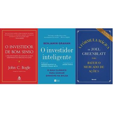 Imagem de KIT 3 LIVROS + O investidor de bom senso + O investidor inteligente  +