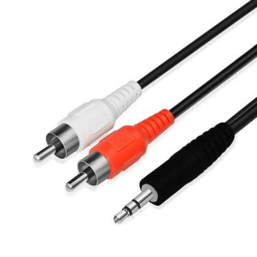 Imagem de Cabo de Áudio Auxiliar 2 RCA x TRS 2.5mm Estéreo 1.2 Metros - WorldVie