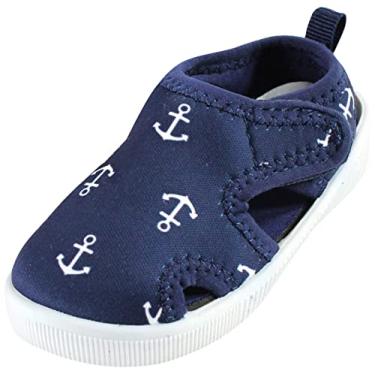 Imagem de Hudson Baby Sandália unissex para bebês e sapatos aquáticos, Âncora, 8 Toddler