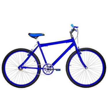 Imagem de Bicicleta Masculina Aro 26 Mtb Alumínio Colorido Cor Azul