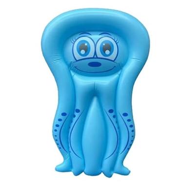 Imagem de Bóia Inflável de Polvo Azul 4 em 1 – Colchão, Bote, Prancha e Flutuador para Piscina e Praia