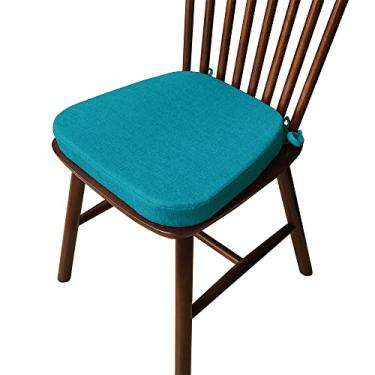 Imagem de 1 Ps Almofada de cadeira em forma de D Almofadas de assento em forma de ferradura com alças fixas, almofadas de cadeira de jantar resistentes ao desbotamento, espessas, para poltrona reclinável