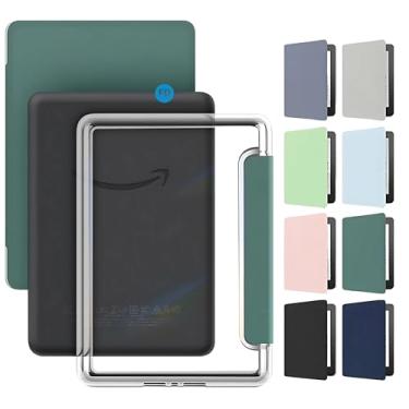 Imagem de Capa Capinha Case para Kindle Paperwhite 12ª Geração e Kindle Colorsoft 7 Polegadas (SA569P, SA568B, SA58CB, SA59CP) com Função Ativa e Desativa Tela e Fundo em Acrílico - FD Acessórios (Preto)