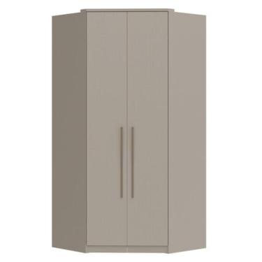 Imagem de Guarda-roupa Modulado de Canto 2 Portas Elegance Níquel - Móveis Castr