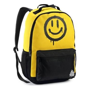 Imagem de Mochila Juvenil Masculina Resistente Escola Faculdade Smile - Denlex
