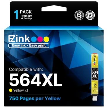 Imagem de E-Z Ink Cartucho de tinta de substituição compatível para 564XL 564 XL para uso com 3520 3522 4620 5520 6510 6520 7520 7525 (1 amarelo)