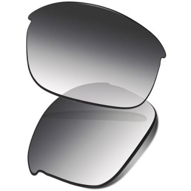 Imagem de Vonxyz Lentes de reposição para óculos de sol Oakley Flak Jacket - Cinza degradê polarizado