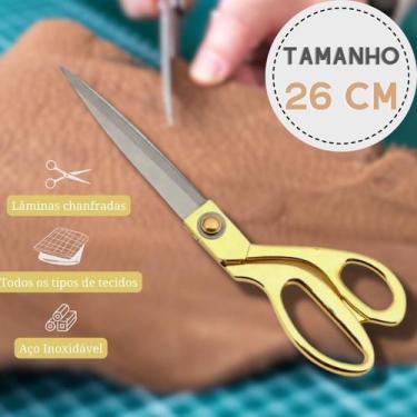 Imagem de Tesoura Profissional Alfaiate Grande 10,5" 26cm - Para Corte e Costura