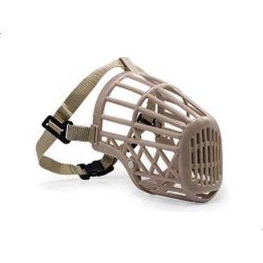 Imagem de Focinheira de Contenção Plastico Com ajuste Cães Tamanho GG - SAVANA