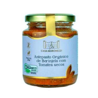 Imagem de Antepasto de Berinjela com Tomates Secos Orgânico Casa Marchezzi  210g