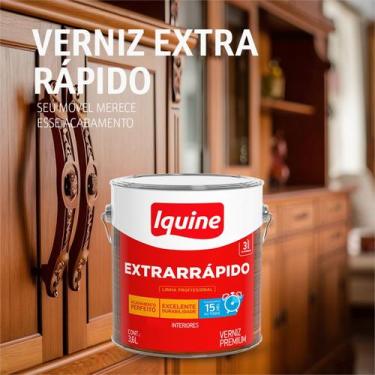Imagem de Verniz Secagem Extra Rapida Acabamento Brilhante 3,6l Iquine