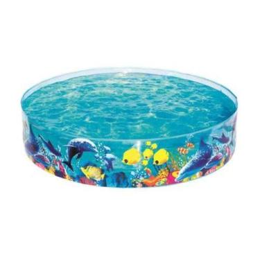 Imagem de Piscina Semirrígida Circular Infantil Peixes - 946 Litros - Bestway /N