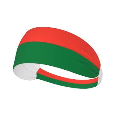 Imagem de Bandanas de corrida com bandeira de Madagascar para homens e mulheres, faixas esportivas para basquete, tênis, ioga, treino, faixa de cabelo elástica antiderrapante