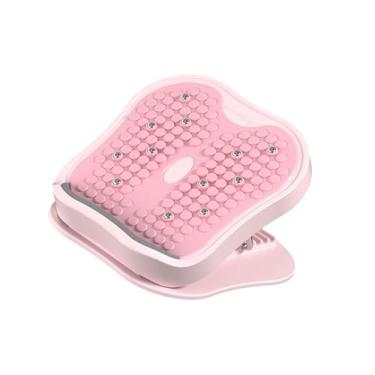 Imagem de Fenteer Exercitador muscular profissional para panturrilhas, pernas e pernas, ajustável, 15 níveis, com maca de massagem para panturrilhas, Rosa