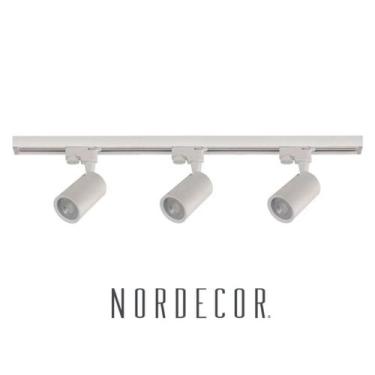 Imagem de Kit Trilho Eletrificado 1m com 3 Spots LED Dora 10W 4000K Branco Neutr