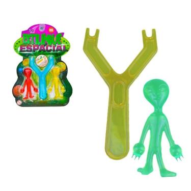 Imagem de Brinquedo Estilingue Lança Alien Sensorial Gruda Na Parede
